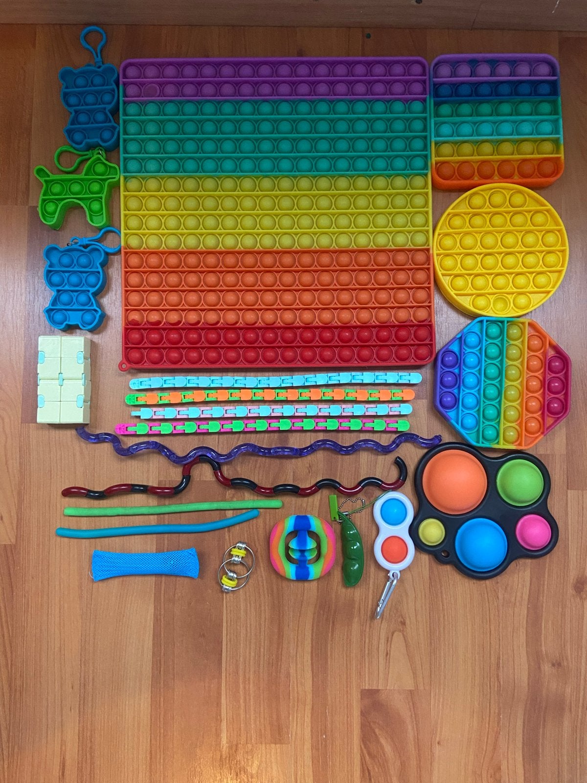 Meer dan 20 fidget toys + mega pop-it, Ophalen, Zo goed als nieuw, Jongen of Meisje