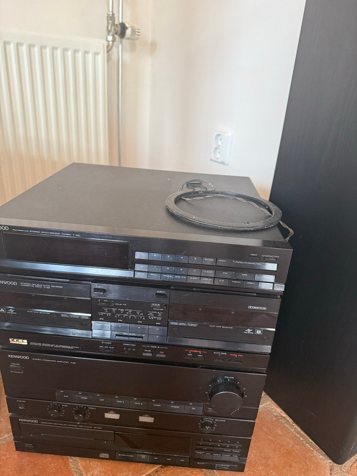 Kenwood Stereo Set met JBL TLX 5000 Speakers, Gebruikt, Cassettedeck, Losse componenten, Ophalen