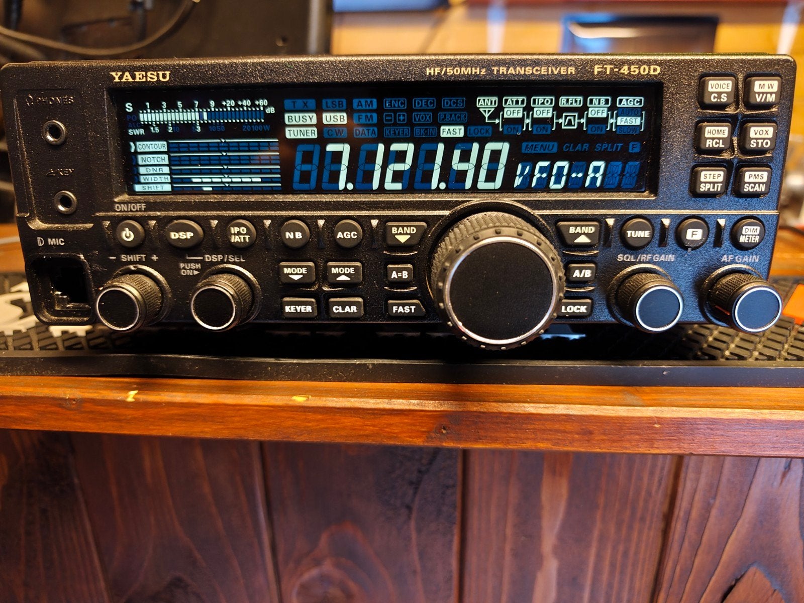 yaesu ft450D, Ophalen, Gebruikt, Zender en Ontvanger