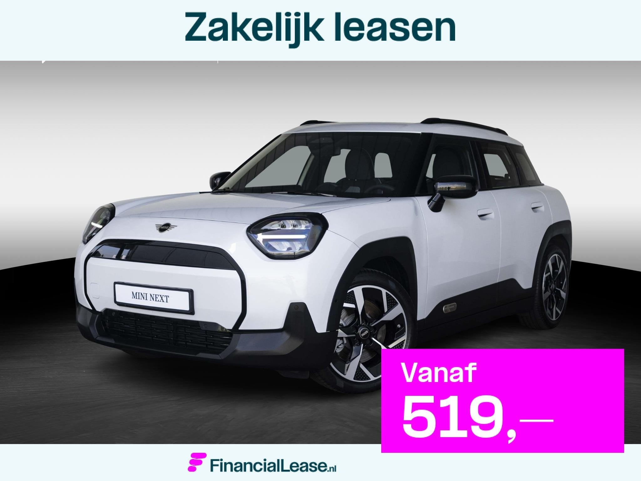 MINI Aceman SE SoH 100% | Classic + XS-pakket + Stuur en sto, Gebruikt, Met garantie (alle), Leder en Stof, Wit