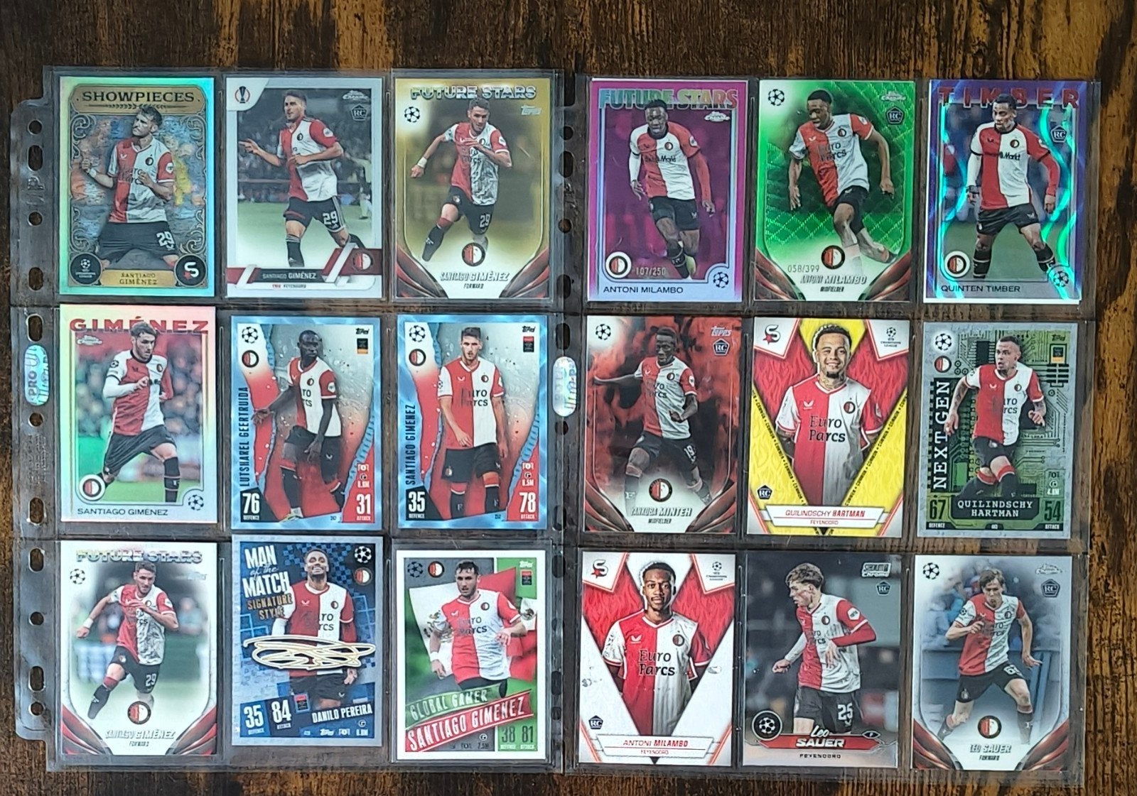 Lot Feyenoord Topps, Verzenden, Zo goed als nieuw, Feyenoord, Poster, Plaatje of Sticker