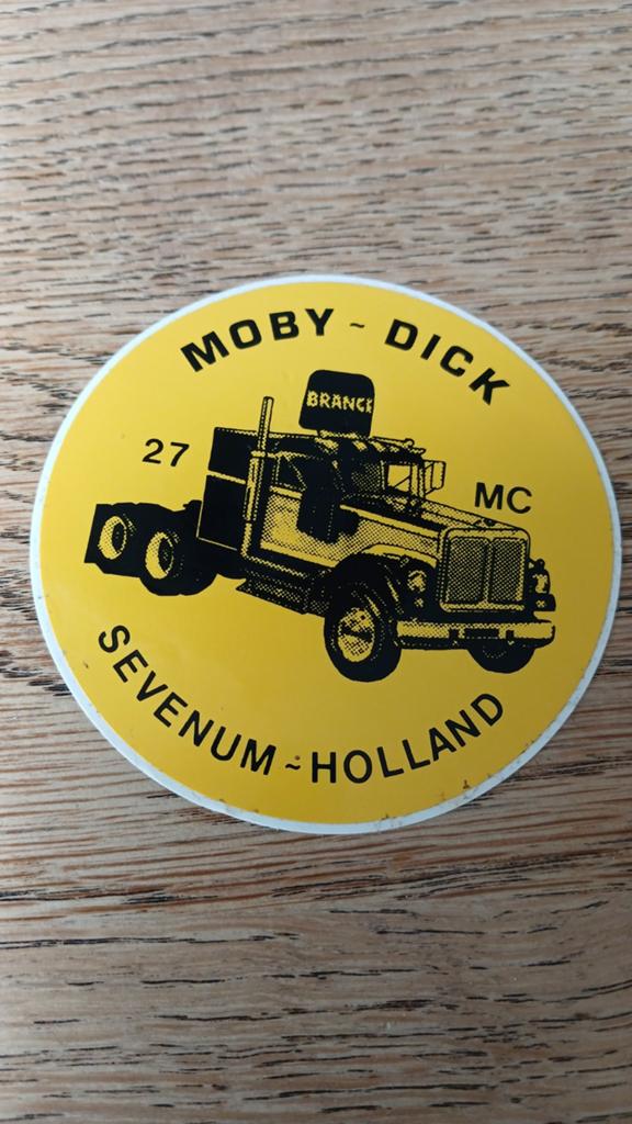 Sticker piraat amateurzender radio Moby Dick 27mc SEVENUM, Ophalen of Verzenden, Zo goed als nieuw