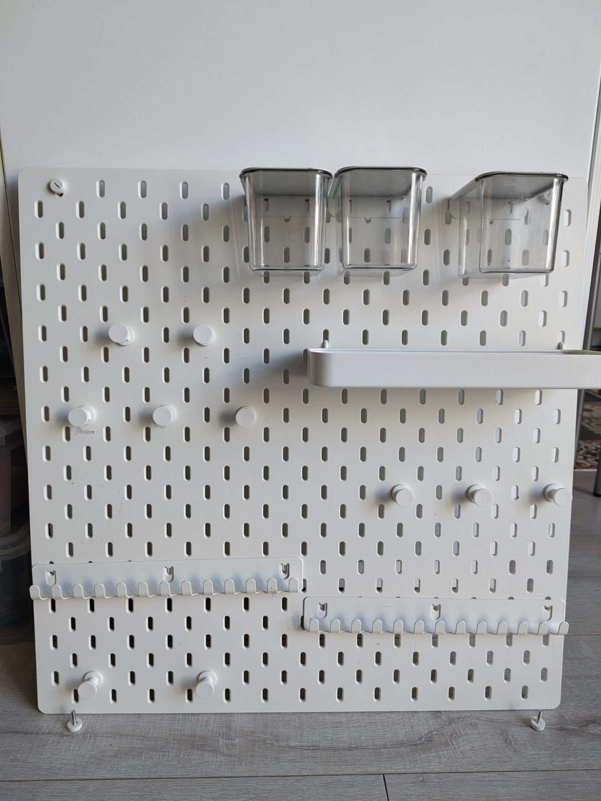 IKEA Skadis Pegboard met accessoires, Ophalen of Verzenden, Wit, Kunststof, Modern