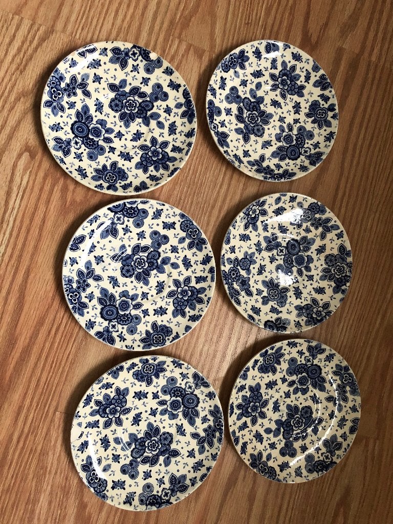 Nr. 17 6 st beatrix bordjes ø 17 cm, Antiek en Kunst, Antiek | Servies los, Ophalen of Verzenden