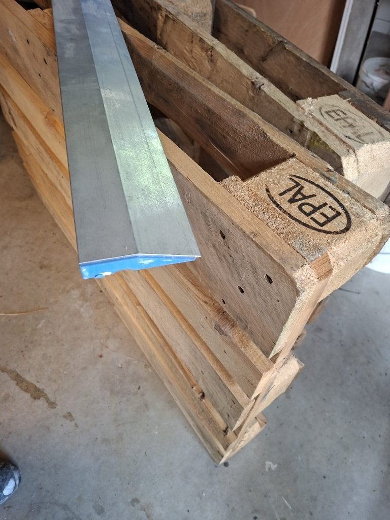 aluminium stukadoors afrijlat 1 mtr lang breed., Doe-het-zelf en Verbouw, Gereedschap | Handgereedschap, Ophalen, Zo goed als nieuw
