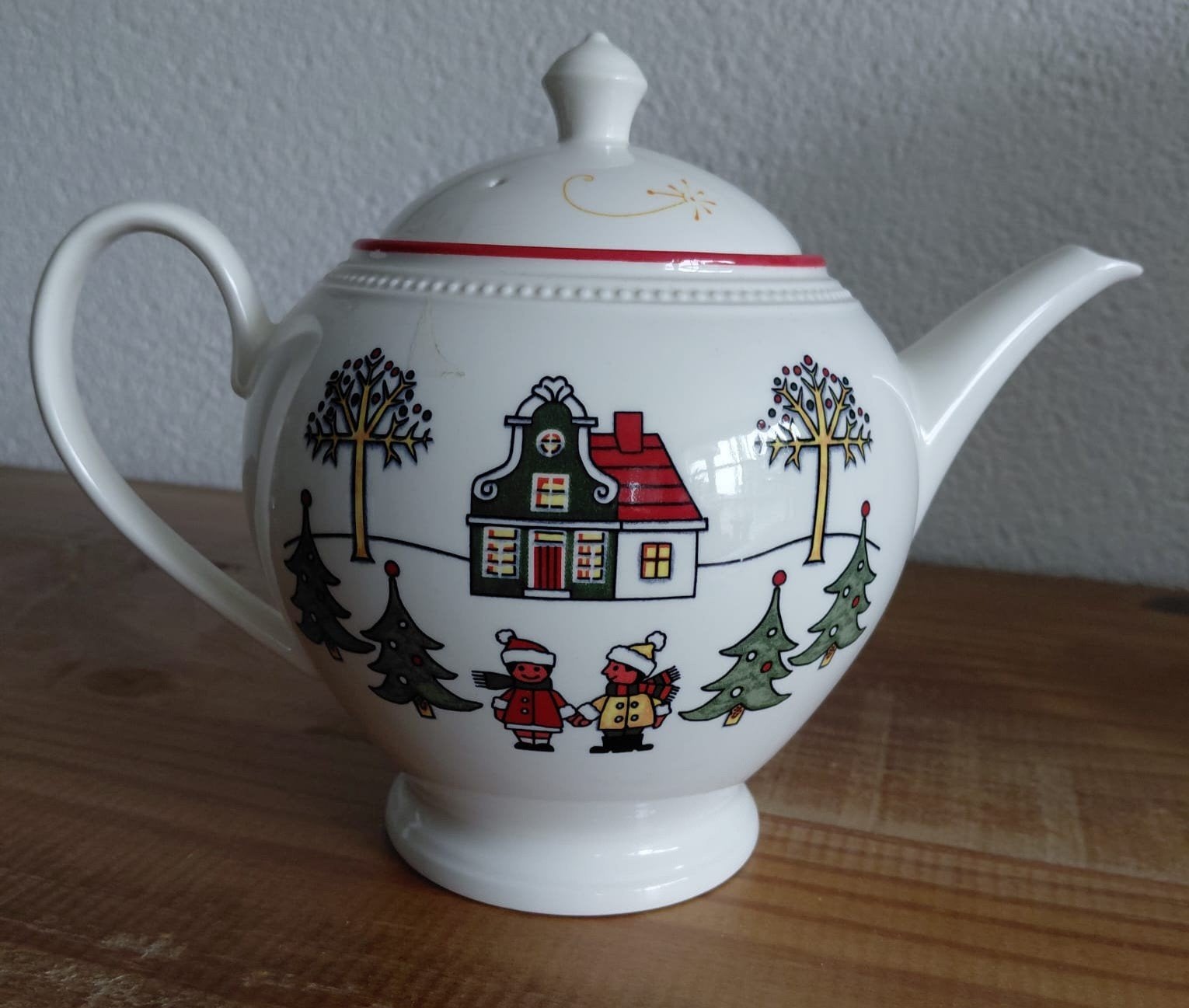 Wedgwood Windsor Christmas Theepot, Ophalen, Klassiek, Zo goed als nieuw, Theepot