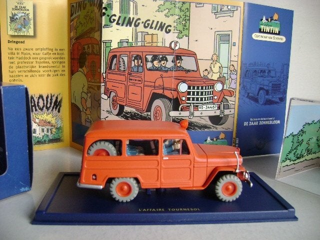 Kuifje auto Nr.057A De Jeep van de brandweer, Ophalen of Verzenden, Kuifje, Zo goed als nieuw, Overige typen