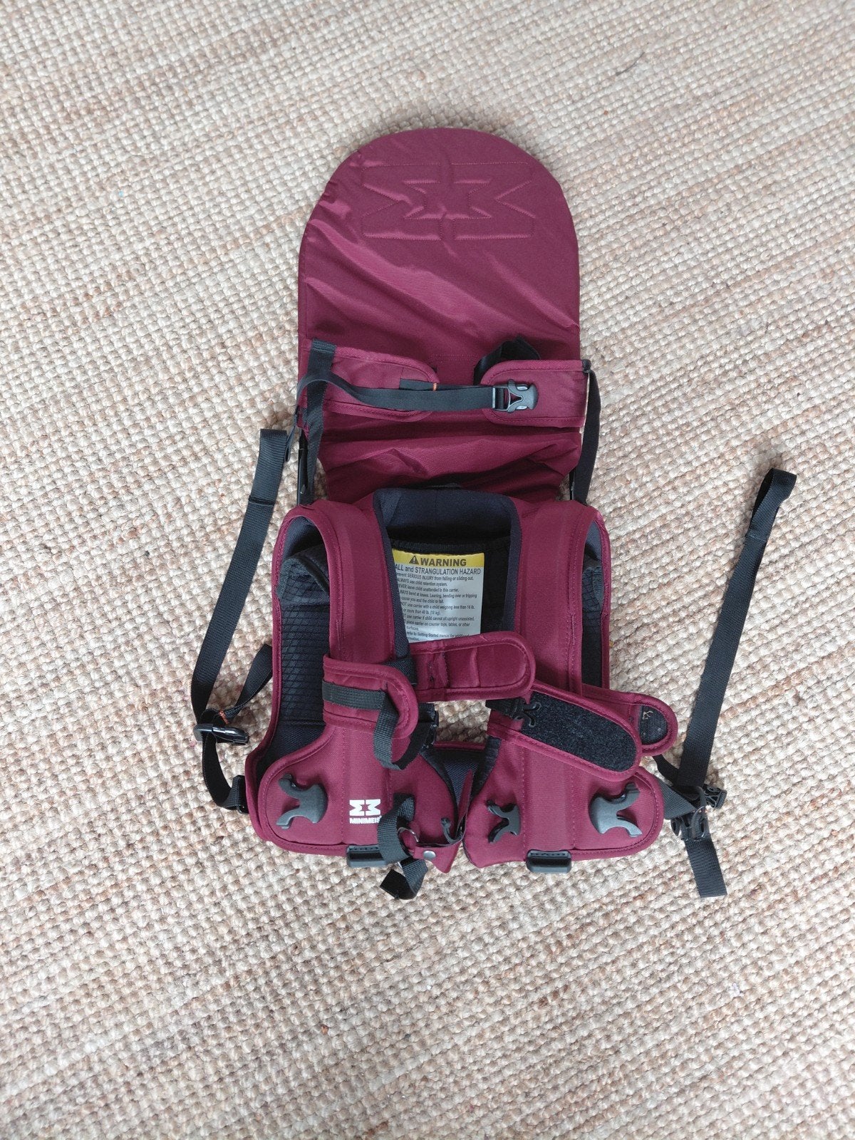 MiniMeis schouderdrager baby/kind, Zo goed als nieuw, Rug, Draagzak, Ophalen