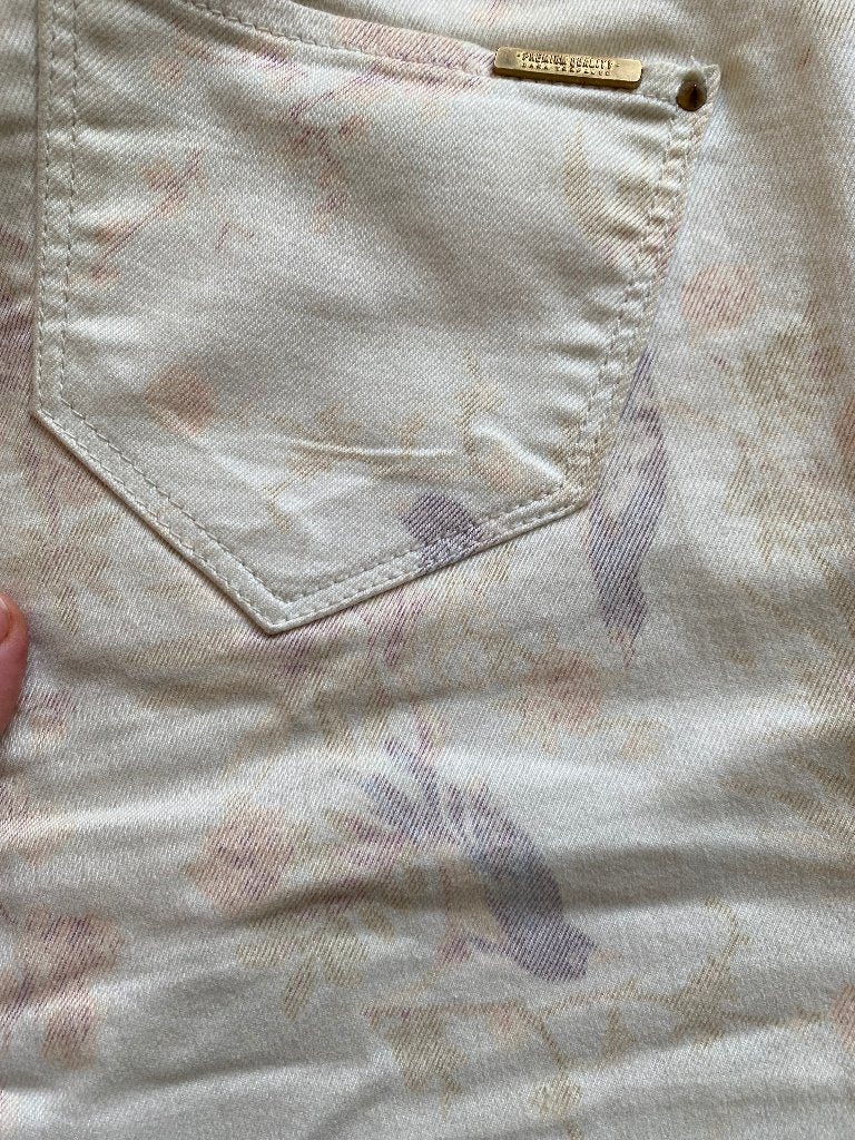 lichte Zara Trafaluc broek - maat 38 - vogeldessin, Maat 38/40 (M), Overige kleuren, Zara, Ophalen of Verzenden