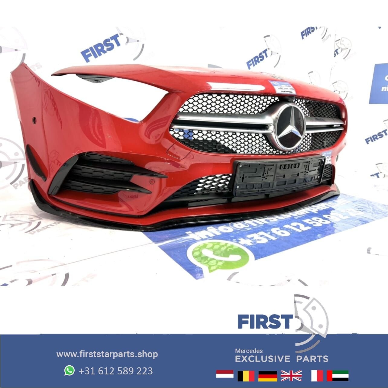 Bumper Mercedes A Klasse W177 V177 A35 AMG SEDAN JUPITER ROO, Gebruikt, -, Voor, Ophalen of Verzenden