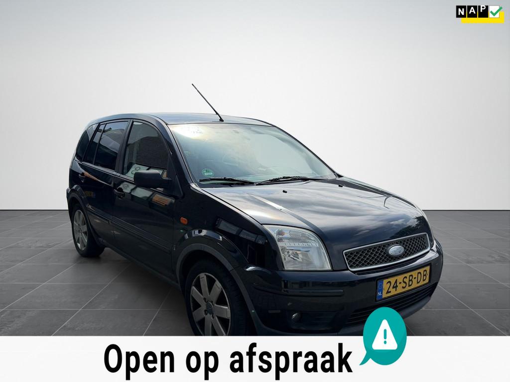 Ford Fusion 1.6-16V Airco|Cruise|Trekhaak|Hoge-instap|NAP, Voorwielaandrijving, 1596 cc, Zwart, Origineel Nederlands