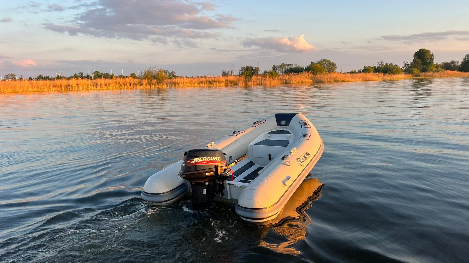 Talamex 310 RIB met Mercury 15 pk 2takt Super, 15 pk, Peddels, Zo goed als nieuw, Lodestar