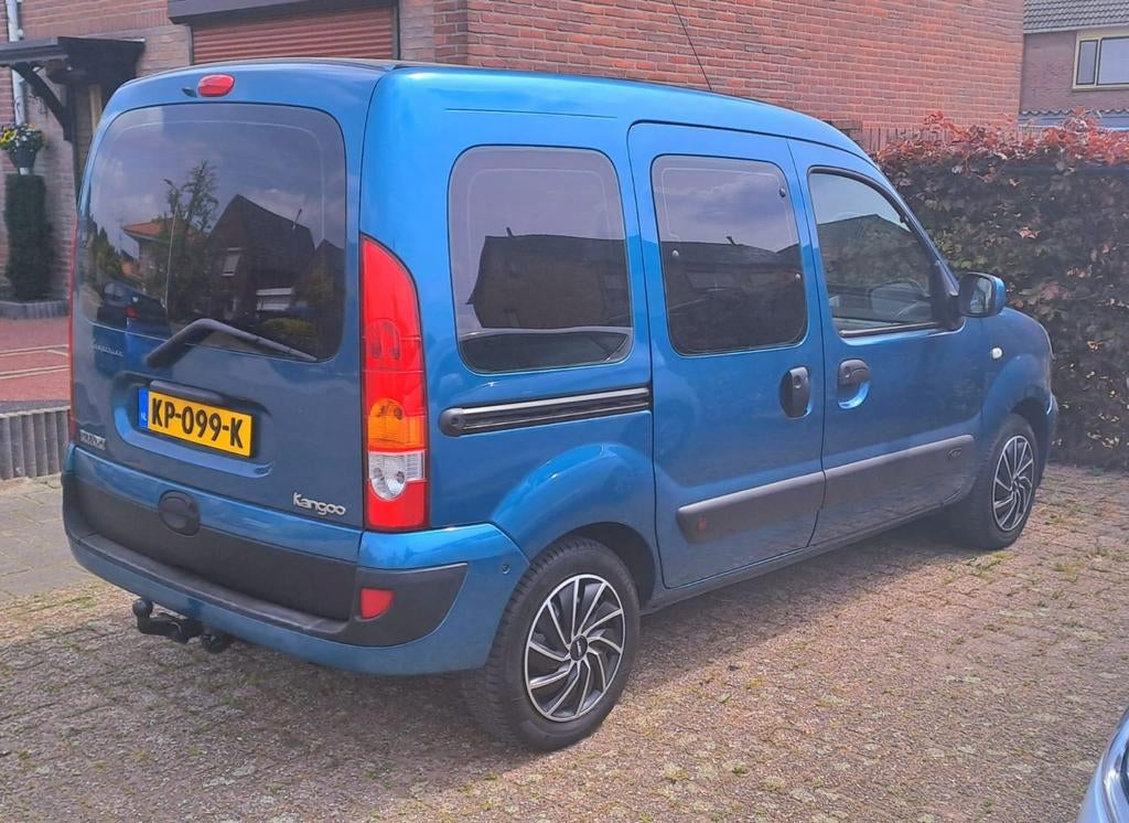 Renault Kangoo 1.6 16V campervan 5 personen apk 2027 - Airco, Stof, Blauw, 49 €/maand, Handgeschakeld
