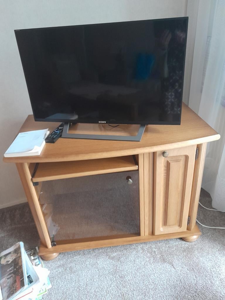 Blankeiken tv meubel, Huis en Inrichting, Kasten | Televisiemeubels, Ophalen, Gebruikt, Eikenhout