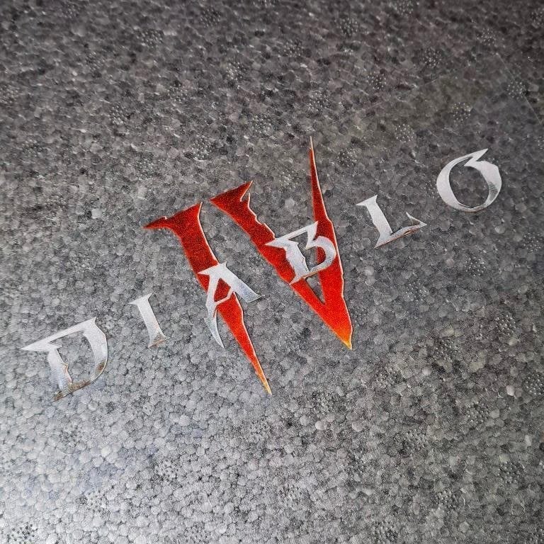grote DIABLO IV Bartop Arcade Sticker Decal, 1 speler, Verzenden, Nieuw, Vanaf 3 jaar