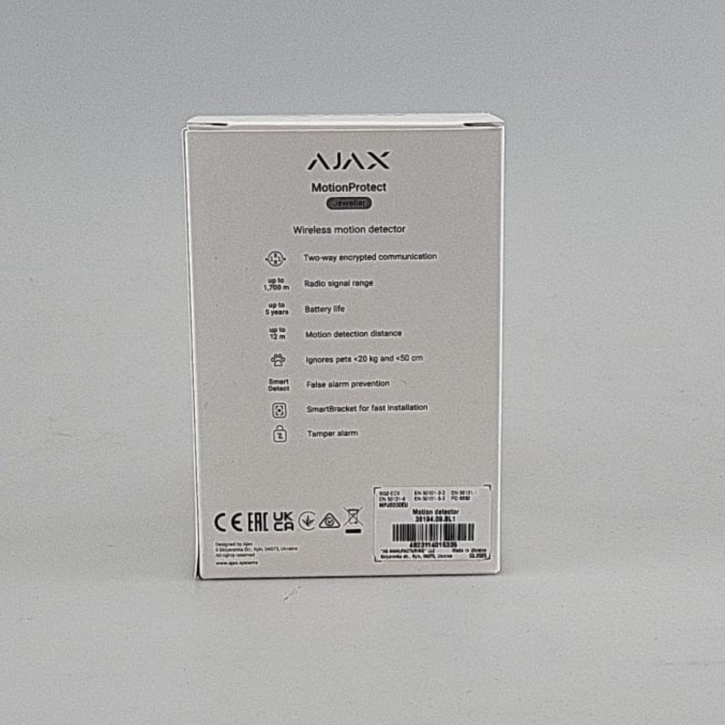 Ajax MotionProtect Zwart | Nieuw, Flex Ltd., Nieuw, https://flex.com/contact-us, Nobelstraat 10, 5807 GA Oostrum LB, Limburg, Nederland
