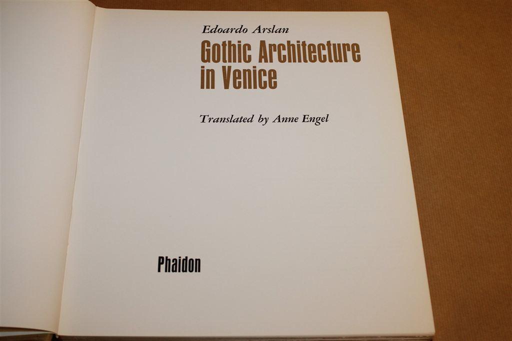 Gothic Architecture in Venice — 409 pag., Phaidon Naslagwerk, Ophalen of Verzenden, Gelezen, Architecten