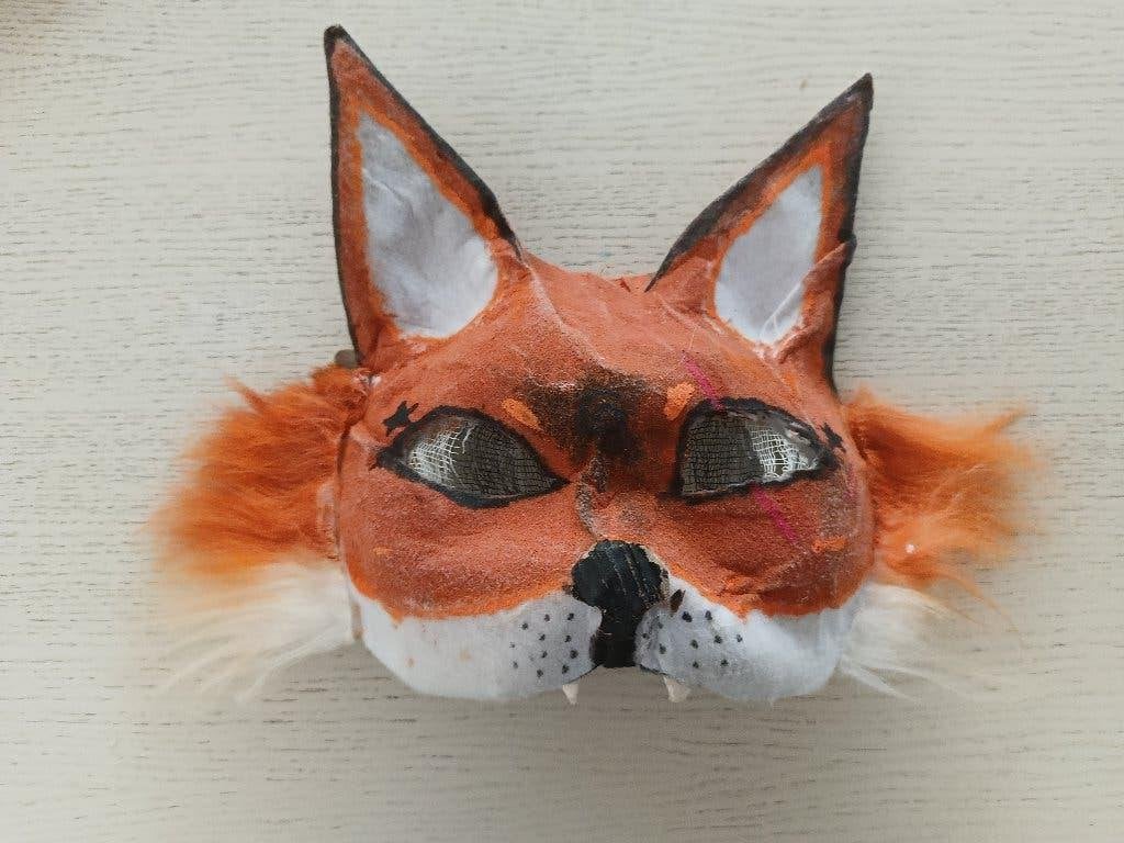 Therian masker, Oranje, Dieren, Nieuw, Ophalen of Verzenden