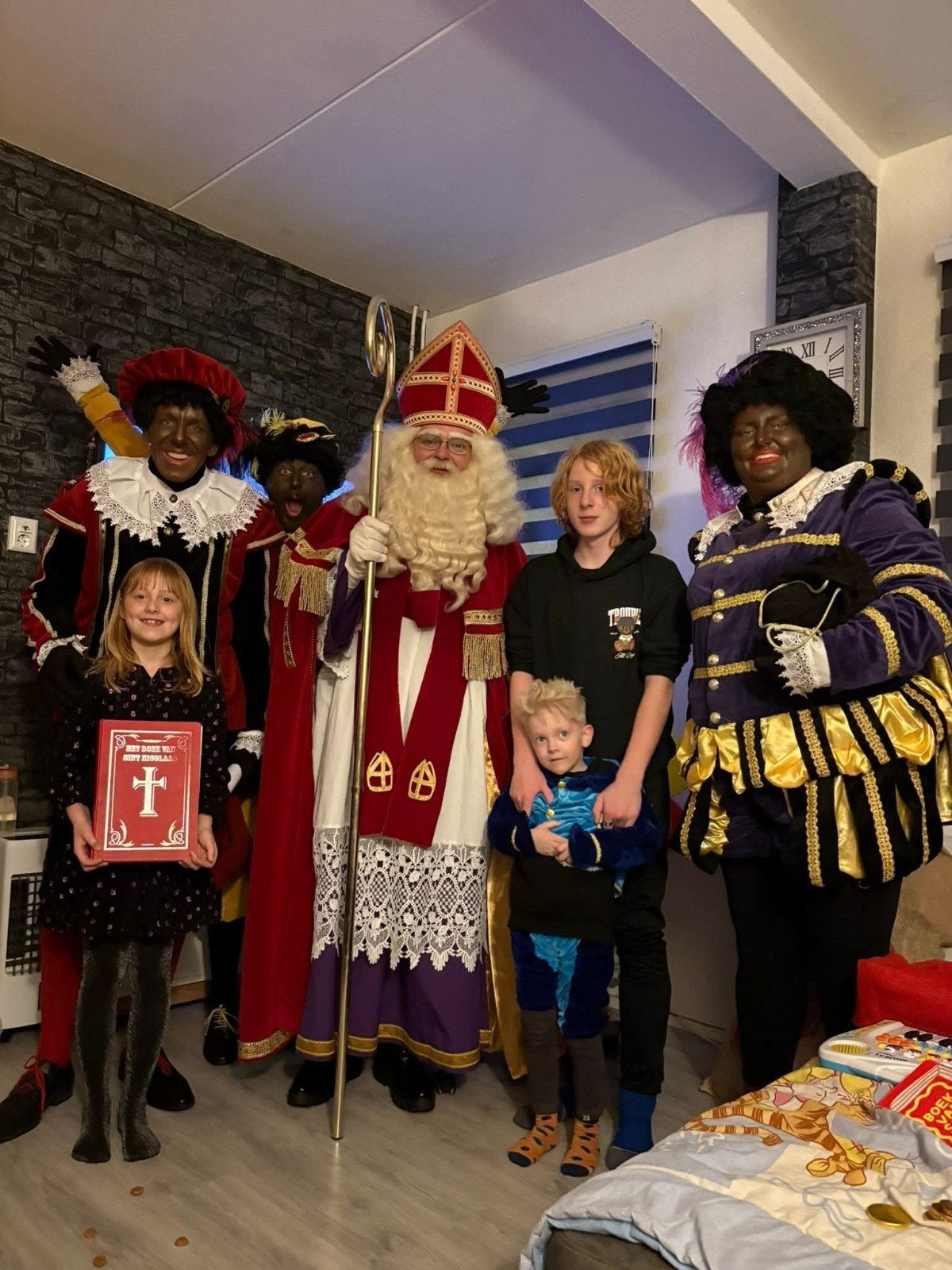 Sinterklaas en zwartepiet op bezoek, Diversen, Sinterklaas, Ophalen of Verzenden