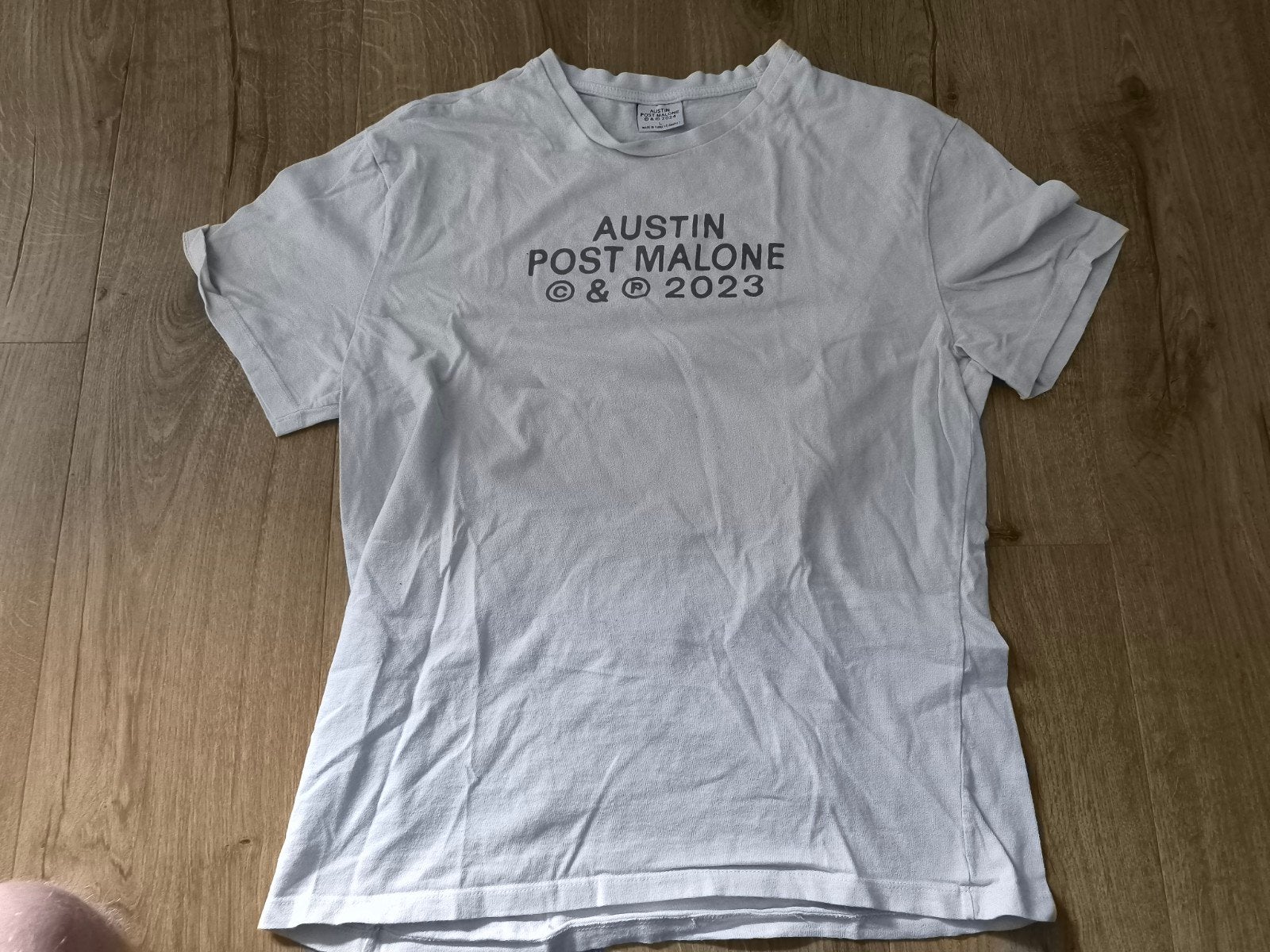 Post Malone Shirt, Maat L, Kleding | Heren, T-shirts, Maat 52/54 (L), Wit, Ophalen of Verzenden, Gedragen
