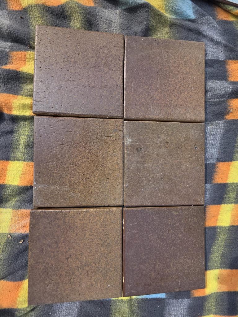 Vloertegels 20x20 cm - Rustiek Bruin, Ophalen, Gebruikt, Keramiek, 20 tot 40 cm