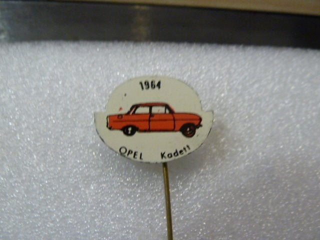 Vintage Opel Kadett 1964 Speldje/Pin, Ophalen of Verzenden, Gebruikt, Transport, Speldje of Pin