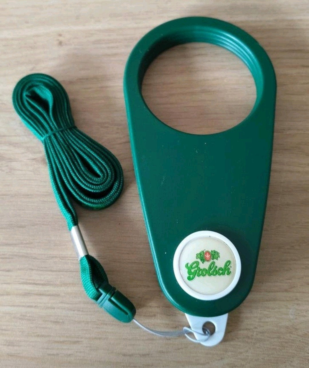 Grolsch bierdrager met lanyard-Cosumptie waaier, Verzamelen, Verzenden, Nieuw, Overige typen, Grolsch