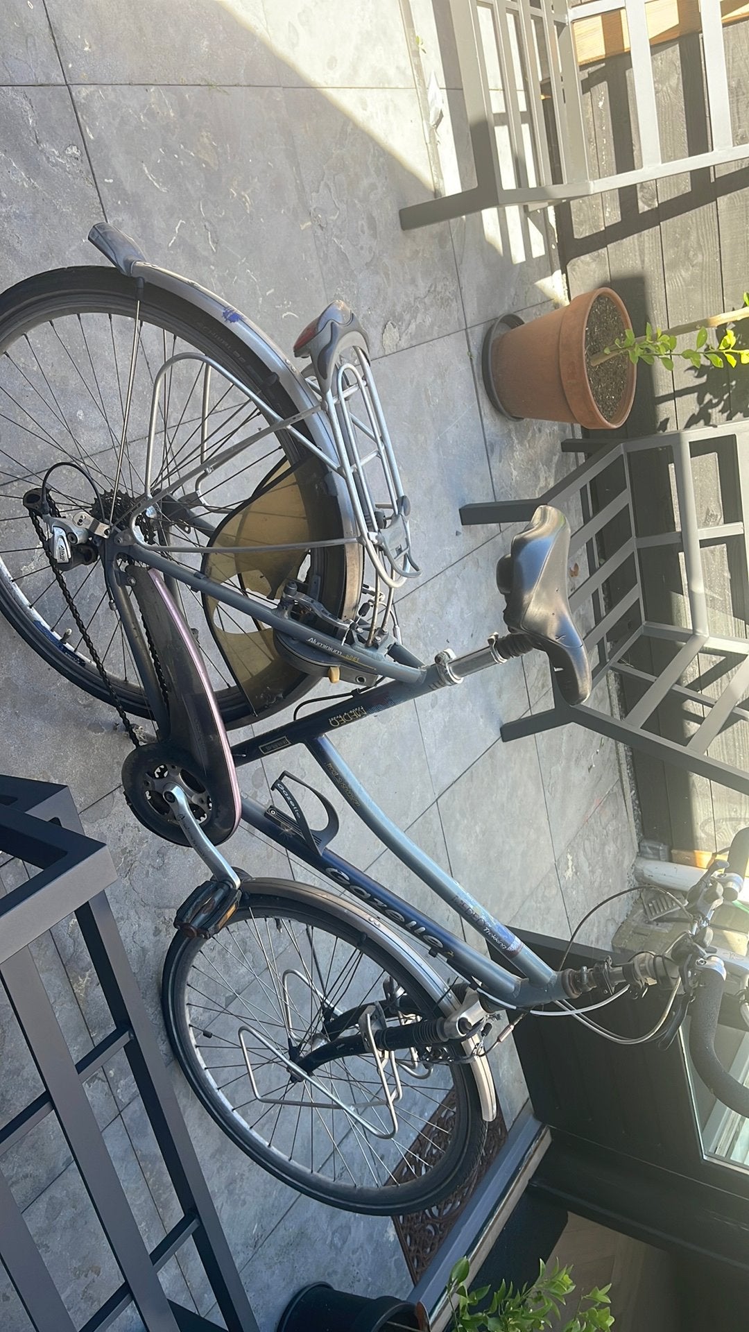 Gazelle Medeo Trekking trekkingfiets een grijs-blauw frame, Ophalen of Verzenden, Gebruikt, Meer dan 20 versnellingen, Gazelle