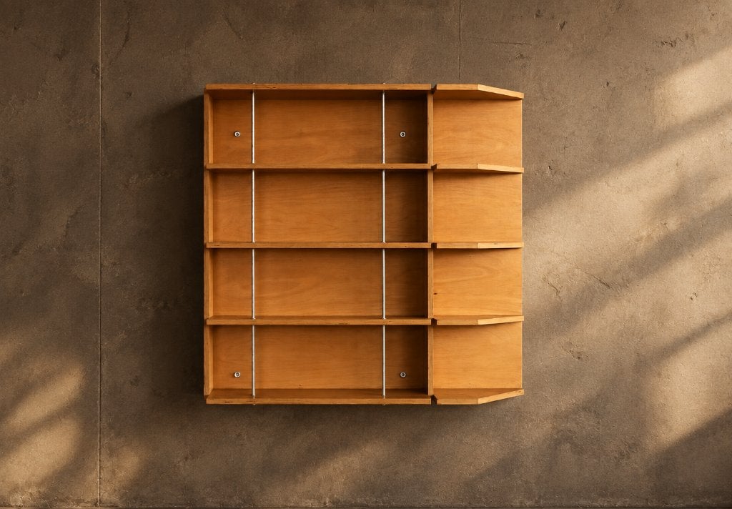 vintage wandkast | hangkast | boekenkast, Met plank(en), Gebruikt, ., Ophalen of Verzenden