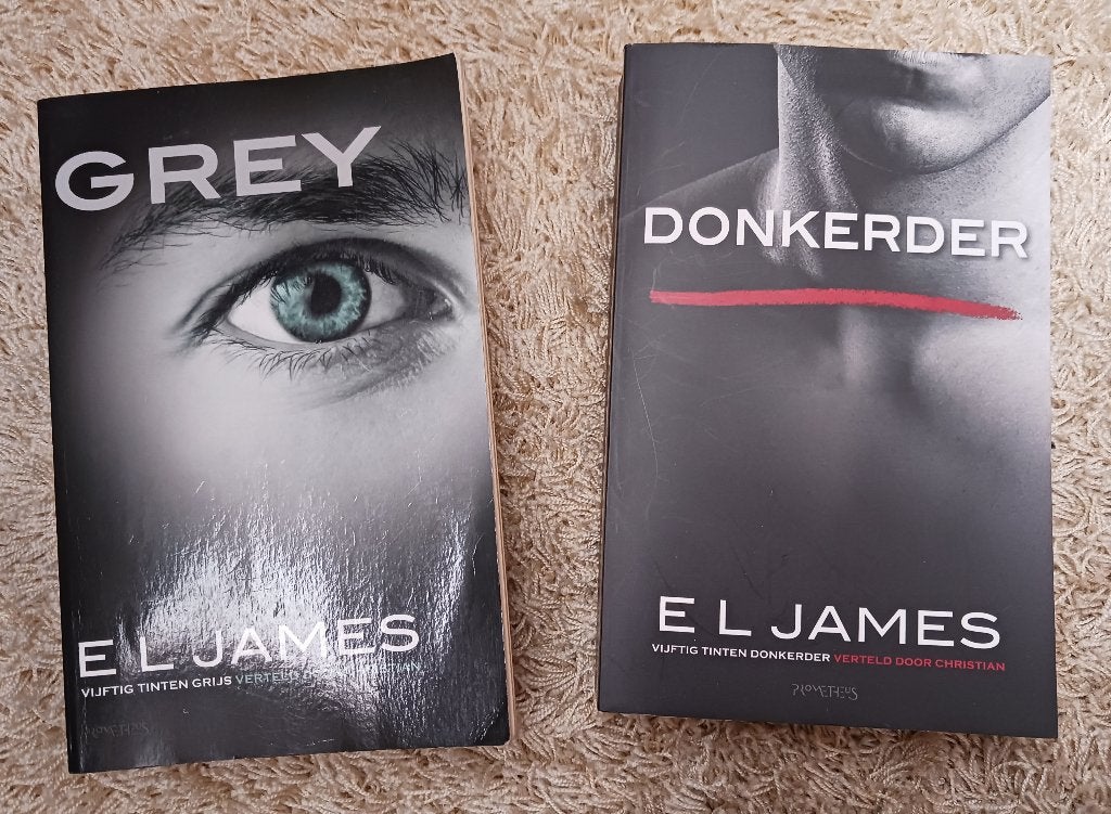 Vijftig tinten trilogie - E.L. James (Grey, Donkerder, Vrij), Boeken, Ophalen of Verzenden, Gelezen, Populaire fictie