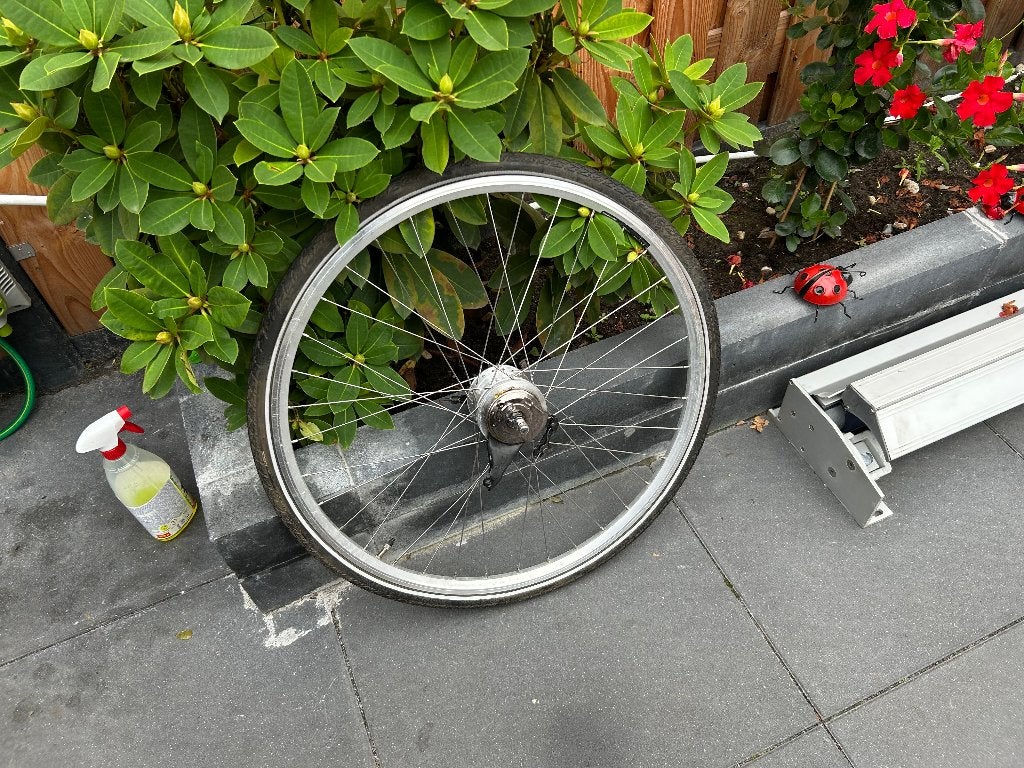 :Achterwiel 28 inch 7 NEXUS versnellingen rollerbrakes, Fietsen en Brommers, Fietsonderdelen, Wiel, Gebruikt, Ophalen of Verzenden