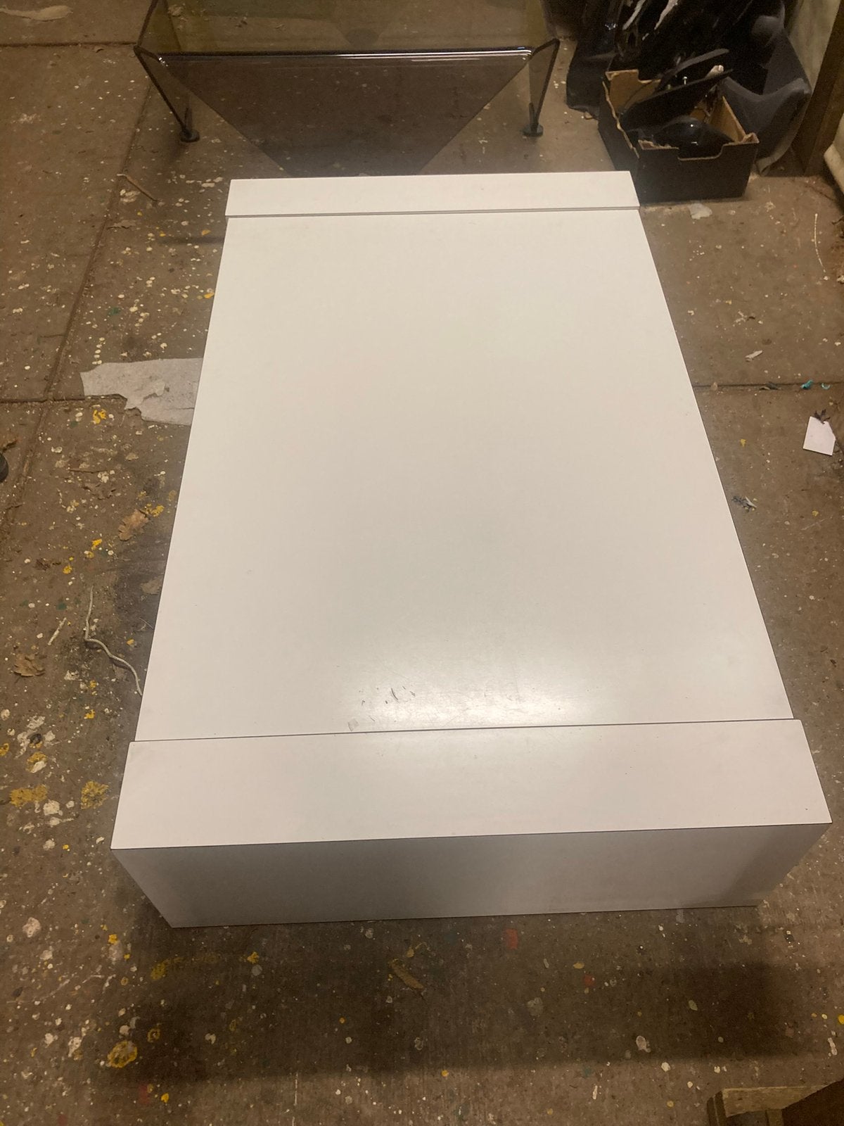 Salontafel wit, Huis en Inrichting, Ophalen, Overige materialen, Gebruikt, 100 tot 150 cm