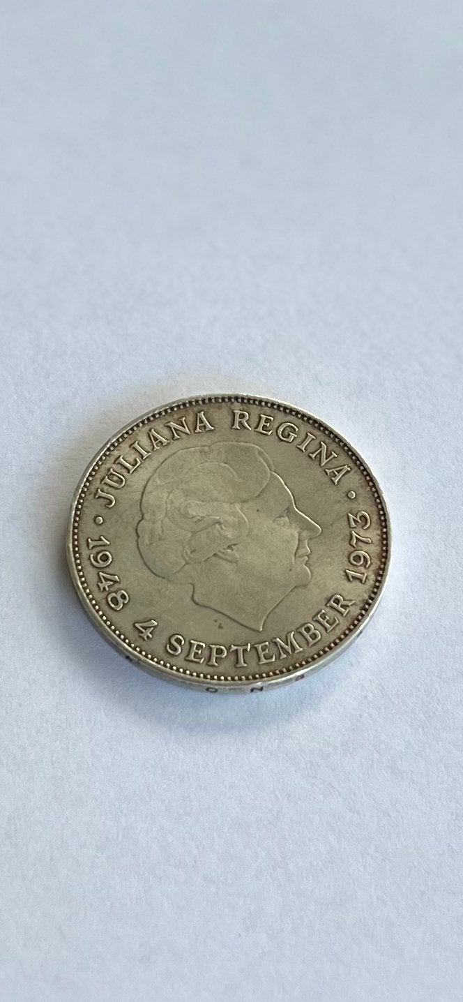 Zilveren 10 Gulden 1973 - Juliana 25-jarig Regeringsjubileum, Koningin Juliana, Zilver, Ophalen of Verzenden, Losse munt