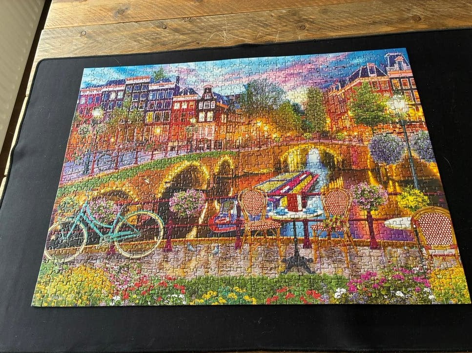 Color Scapes Legpuzzel Amsterdam Lights 1000 stukjes, Ophalen of Verzenden, 500 t/m 1500 stukjes, Zo goed als nieuw, Legpuzzel