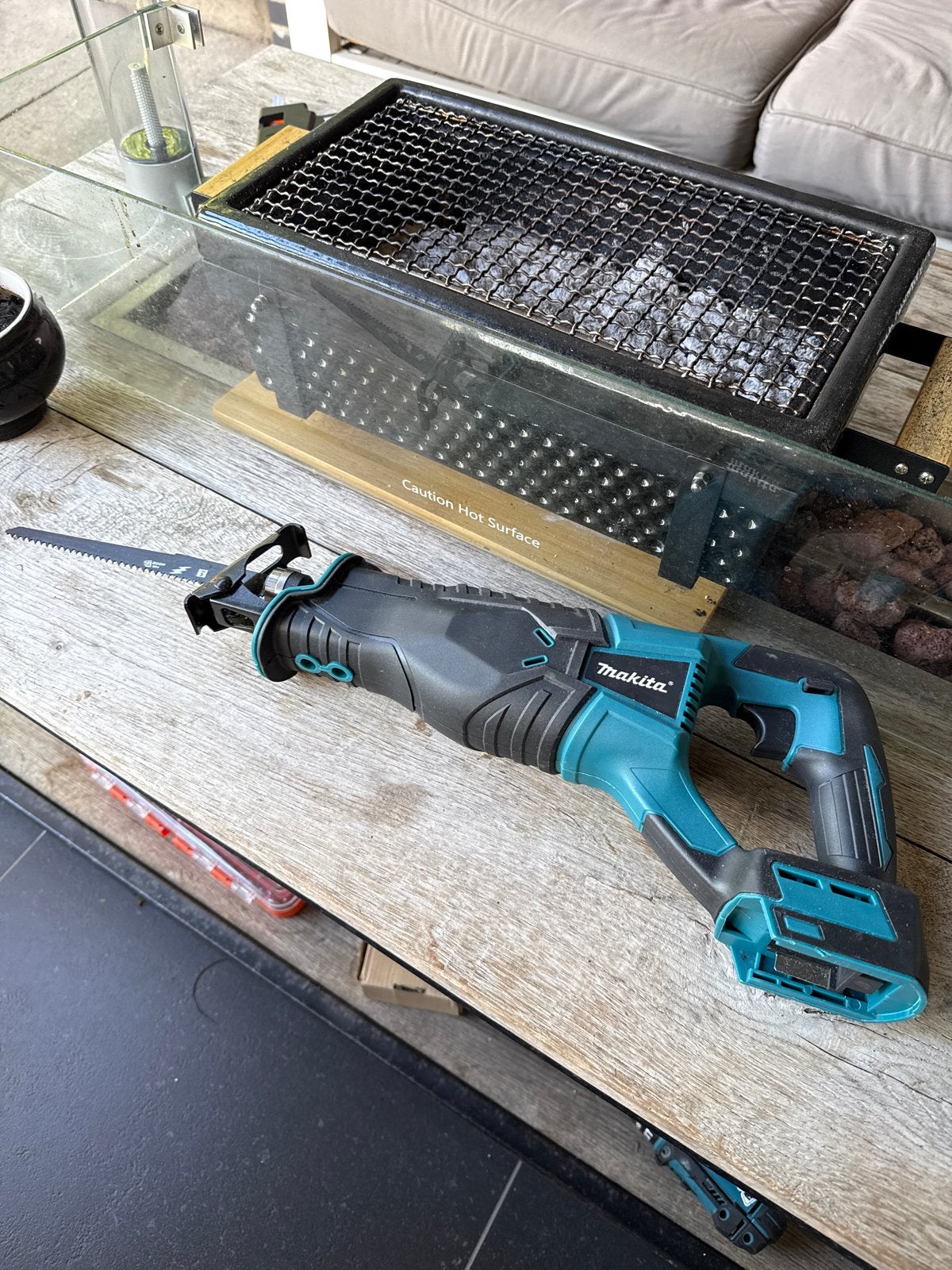 Makita Reciprozaag - Zo goed als nieuw, Doe-het-zelf en Verbouw, Gereedschap | Zaagmachines, 70 mm of meer, 600 tot 1200 watt