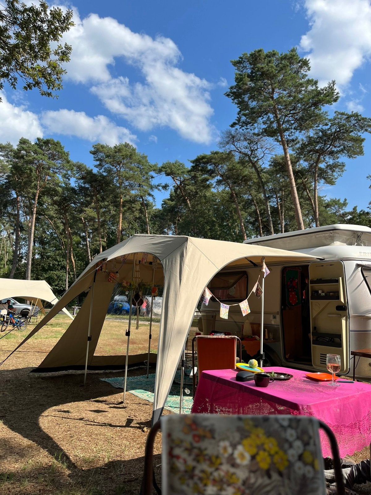 Campooz trekking luifel geschikt voor de Eriba touring pan, Caravans en Kamperen, Caravan accessoires, Ophalen of Verzenden