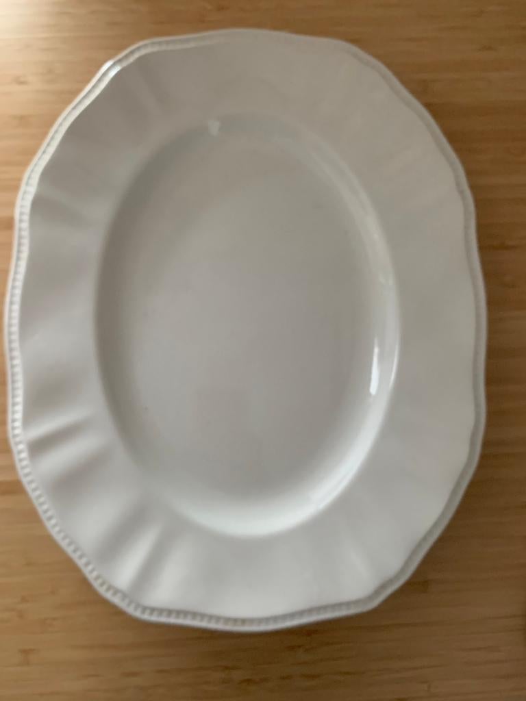 Wedgwood grote serveerschaal ivoor kleur, Huis en Inrichting, Keuken | Servies, Gebruikt, Ophalen of Verzenden, Schaal of Schalen