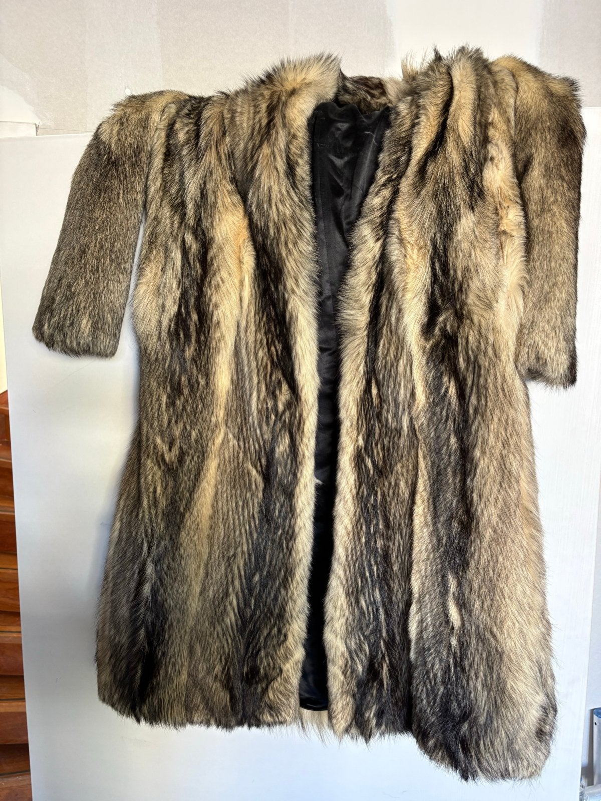 Vintage Bontjas "De Zilversvos" - Truus van de Ven, Kleding | Dames, Ophalen, Gedragen, Maat 38/40 (M), Bruin