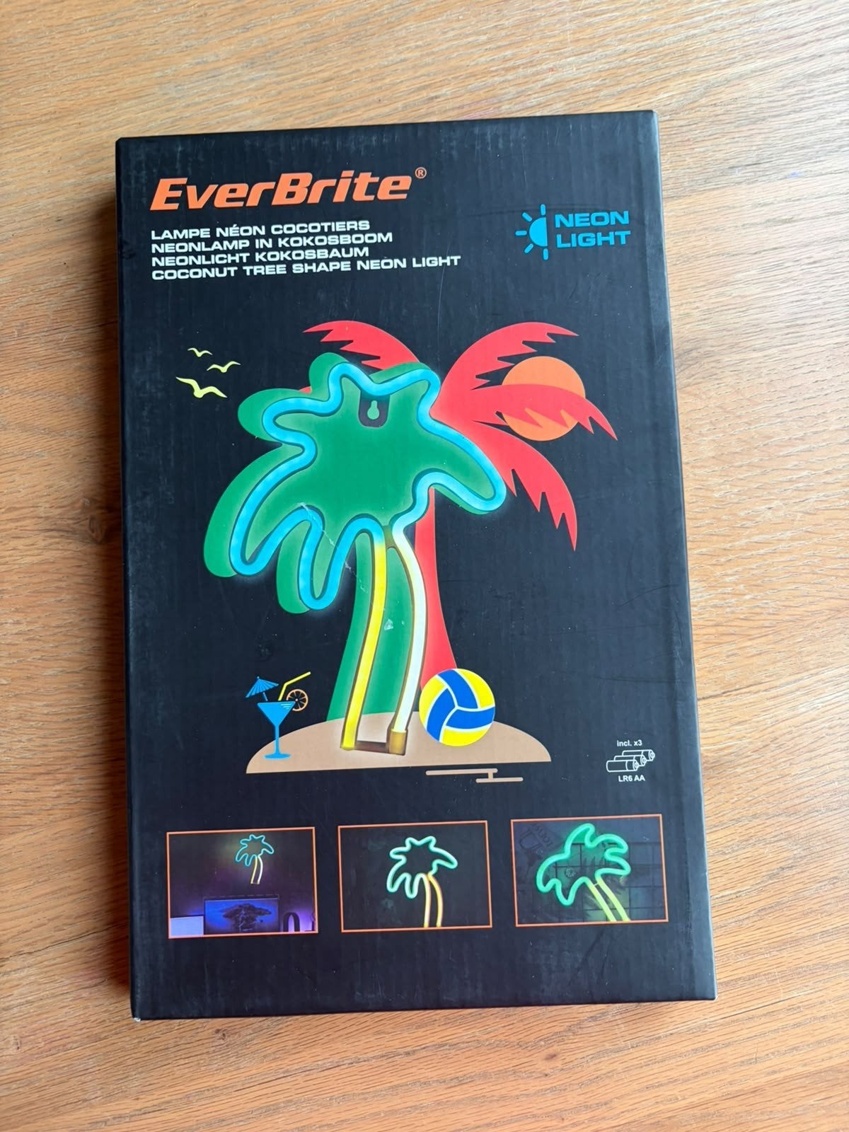 Everbrite neon licht palmboom - kokosboom - eiland, Ophalen of Verzenden, Nieuw