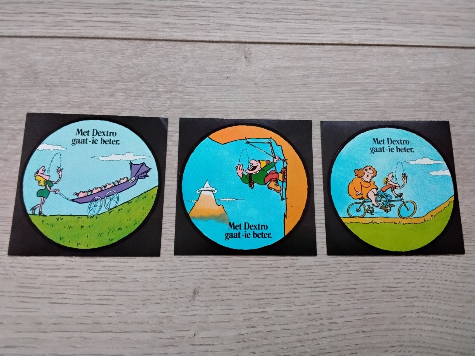 3x sticker Dextro, Ophalen of Verzenden, Zo goed als nieuw