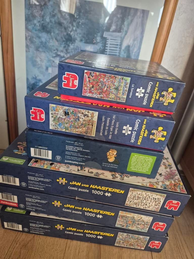Jan van Haasteren puzzels - Zo goed als nieuw, Ophalen of Verzenden, 500 t/m 1500 stukjes, Zo goed als nieuw