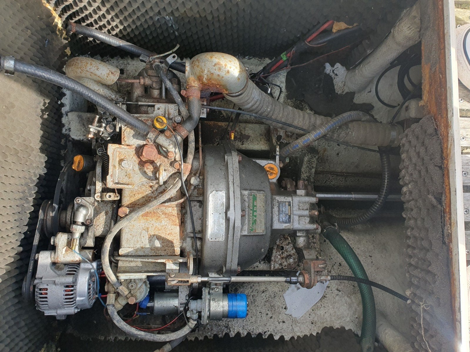 Yanmar YSE-8 Scheepsdiesel met Schroefas en Schroef, Ophalen, Gebruikt, Motor en Techniek
