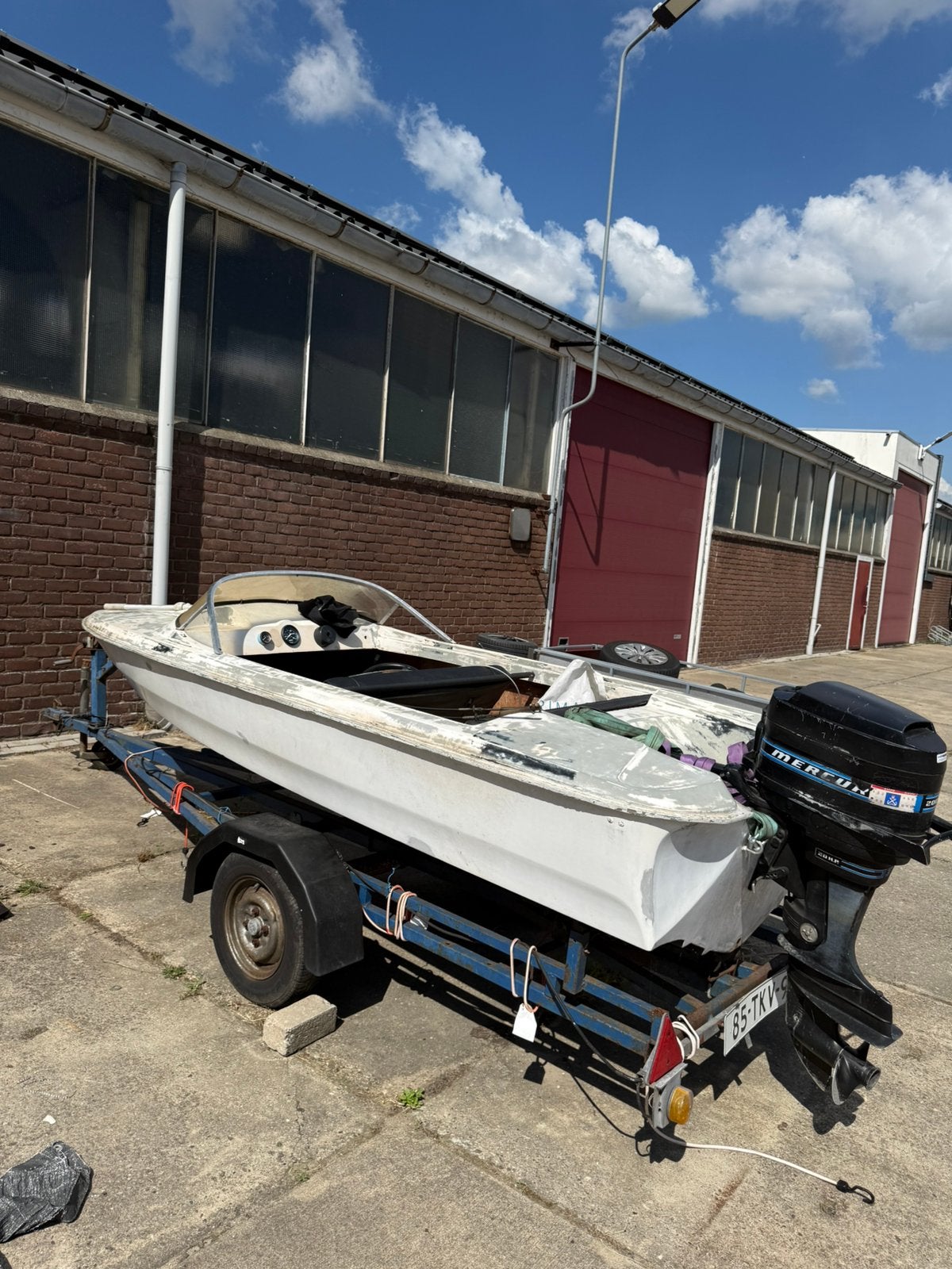 Project Boot met trailer, Ophalen, Zo goed als nieuw, Overige typen, Motorboot