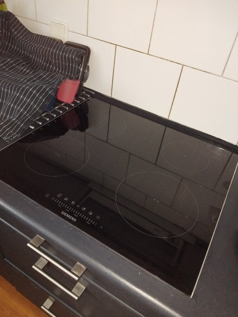 Siemens inductie kookplaat, Witgoed en Apparatuur, Kookplaten, Ophalen, Gebruikt, 4 kookzones, Inbouw