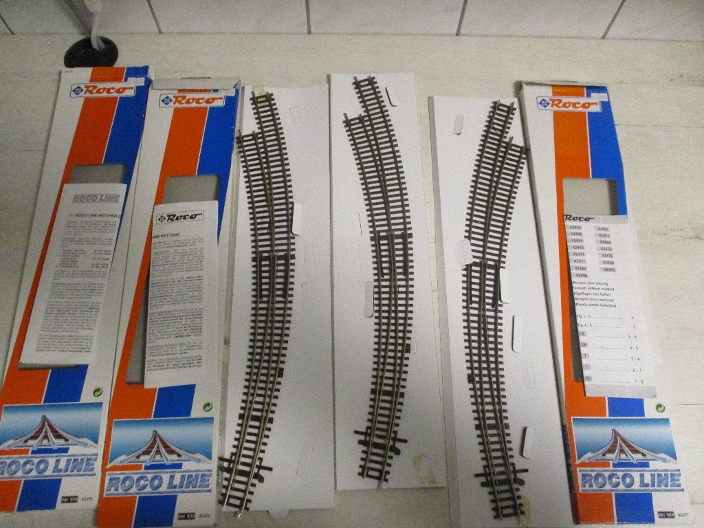 Roco Line Bocht Wissels Links 42476, Hobby en Vrije tijd, Gelijkstroom, Rails, Ophalen of Verzenden, Zo goed als nieuw