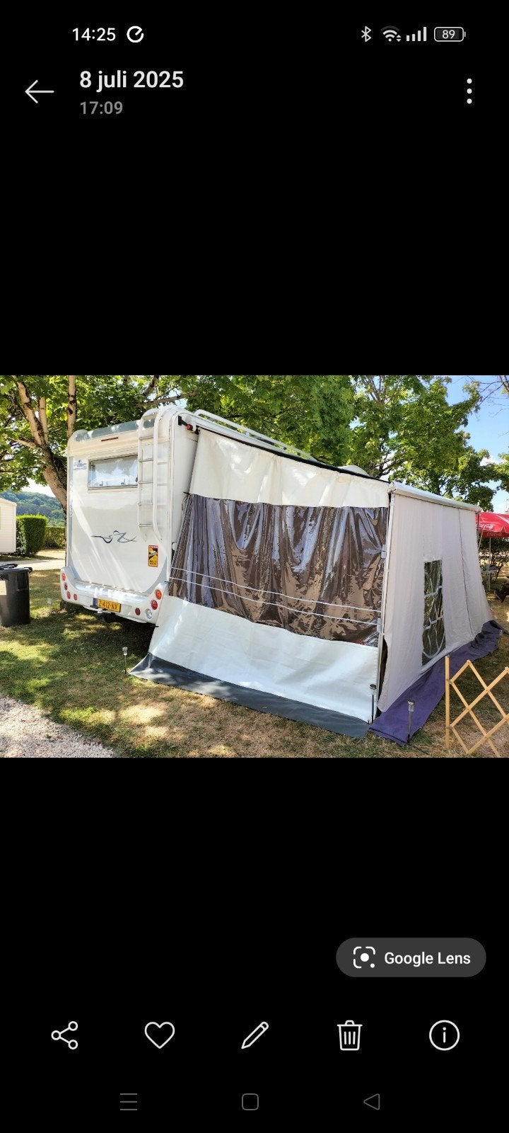 Zijwand voor luifel caravan /camper voor 2,50 m uitval luife, Caravans en Kamperen, Ophalen
