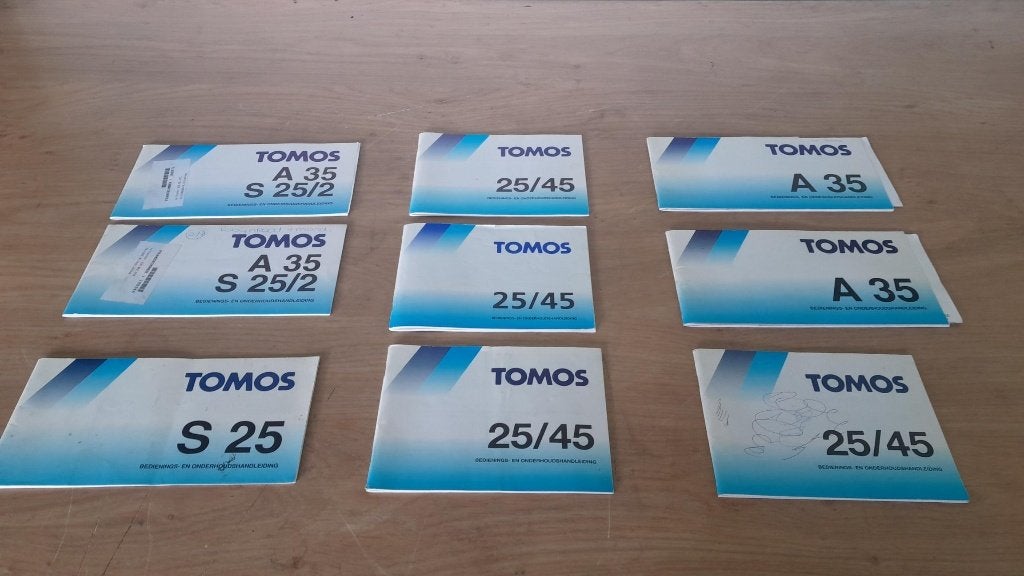 Tomos handleidingen, Fietsen en Brommers, Handleidingen en Instructieboekjes, Ophalen, Gebruikt