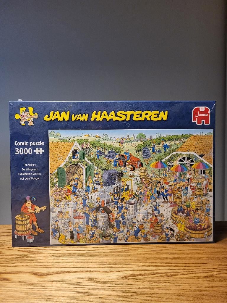 Jan van Haasteren De Wijnmakerij puzzel - 3000 stukjes, Ophalen of Verzenden, Meer dan 1500 stukjes, Nieuw, Legpuzzel