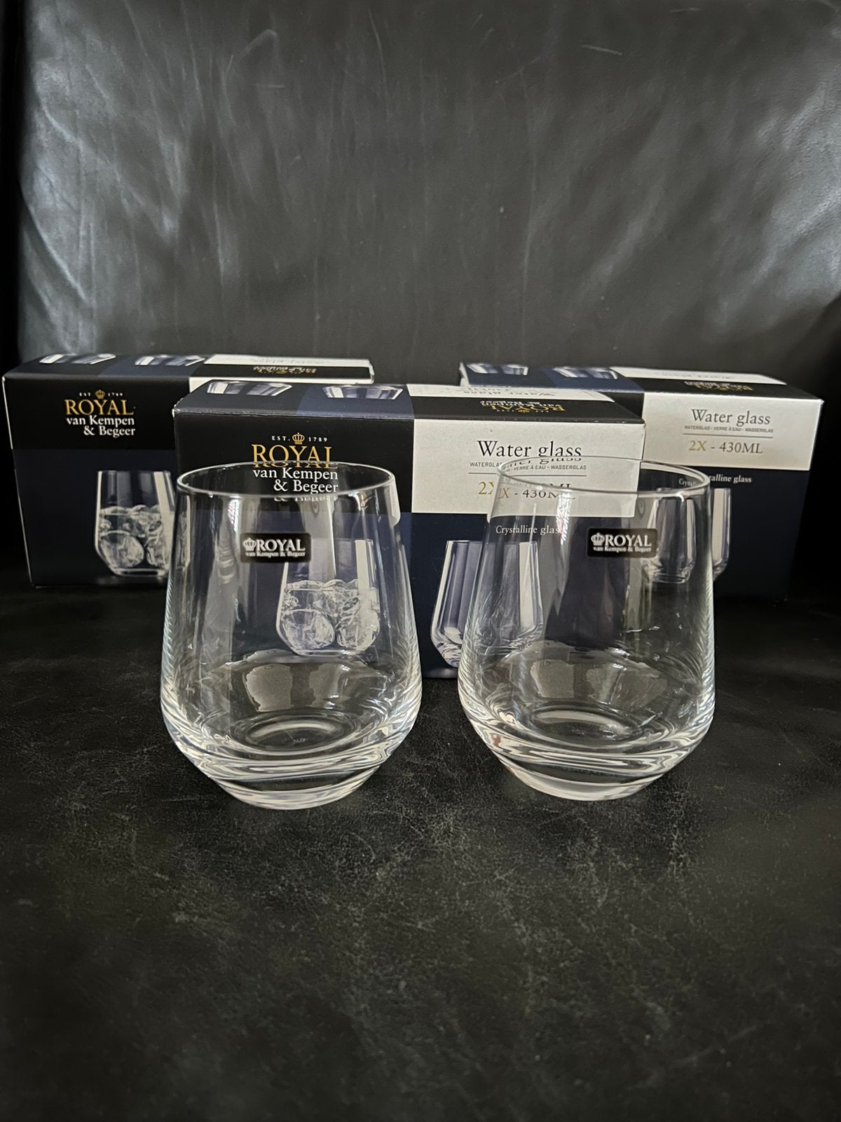 Nieuw Royal Vkb waterglazen, Ophalen, Nieuw, Waterglas
