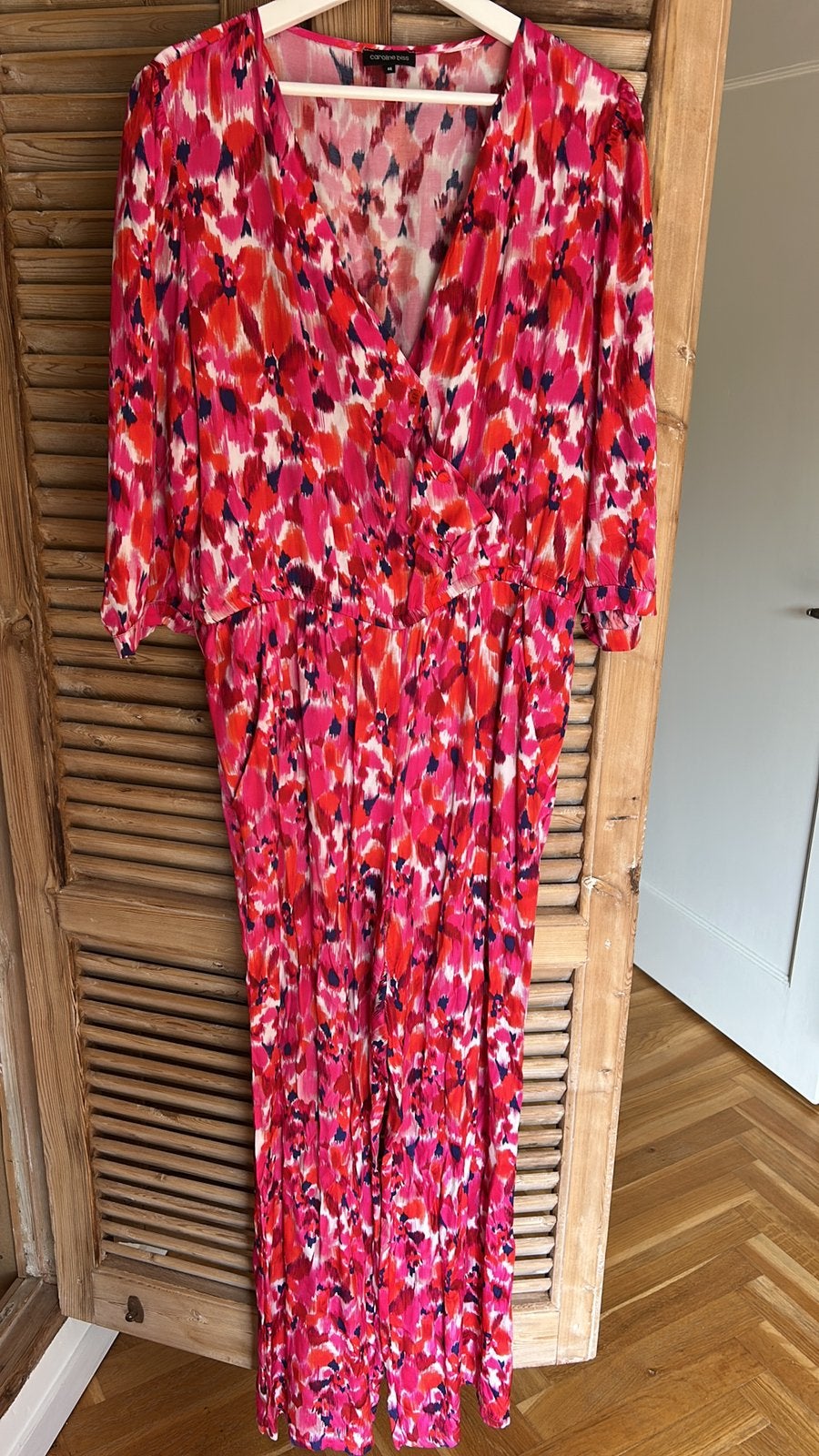 Caroline biss jumpsuit 46 roze wit, Ophalen of Verzenden, Zo goed als nieuw, Maat 46/48 (XL) of groter, Roze